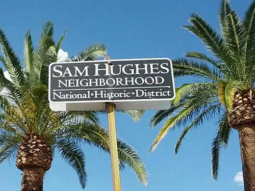 Historic homes in the Sam Hughes neighborhood of Tucson, Arizona.
